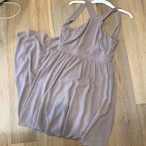 LULUs mauve halter bridesmaids dress - size small